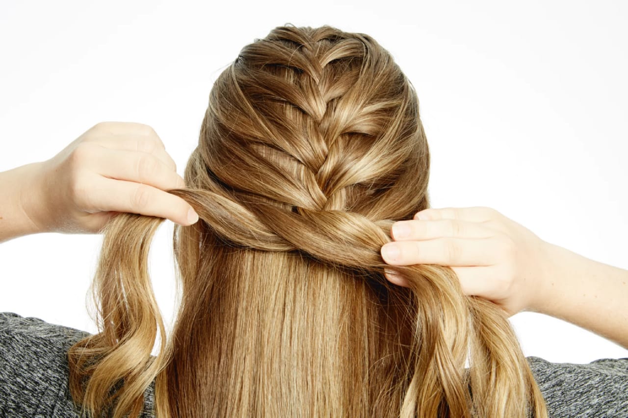 Woven French Braid Ponytail | Hairstyles For Girls - Princess Hairstyles
